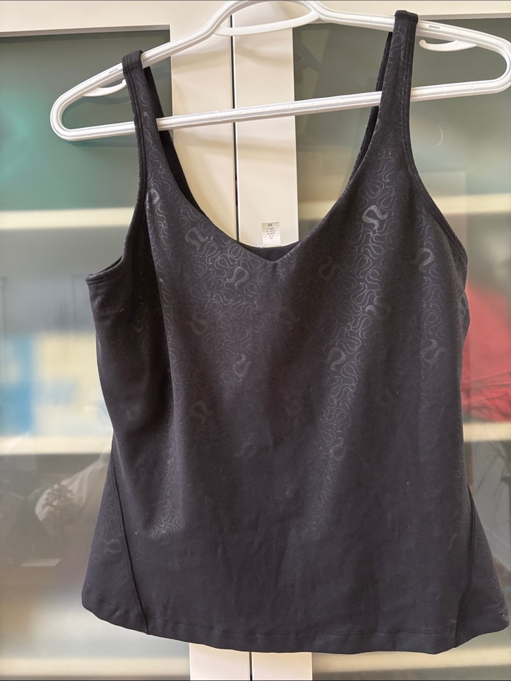 Lululemon Align Tank Waist Length Black Emboss Logo SZ 10 LIKE NEW🖤🖤🖤